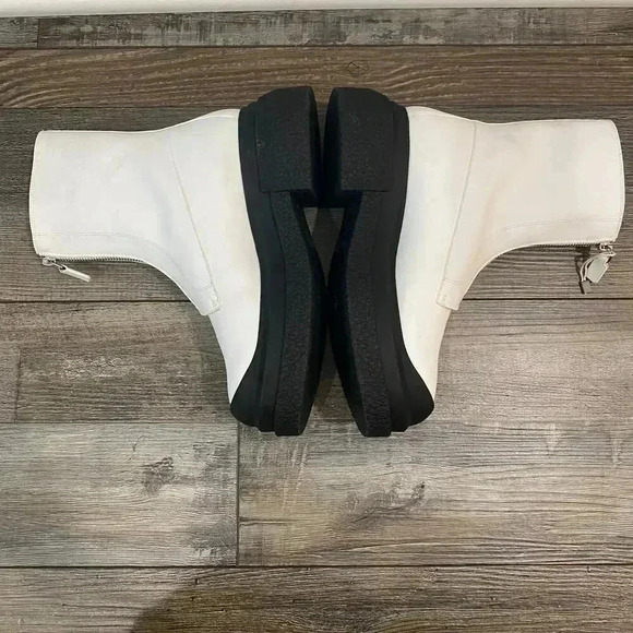 NWT Stuart Weitzman $830 Charli Sport Platform Booties Block Heel White Size 7B - Picture 10 of 14